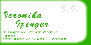 veronika izinger business card